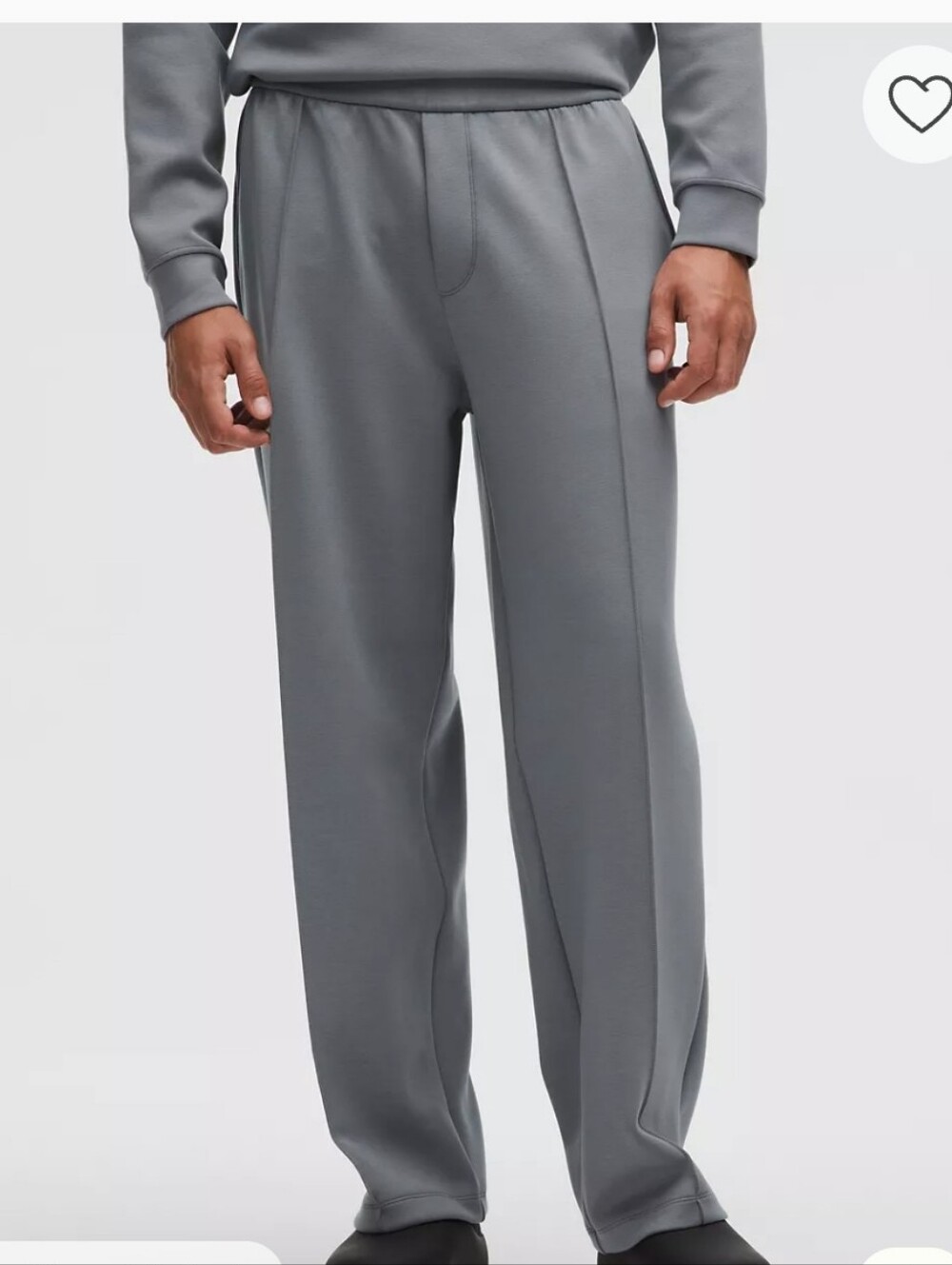 lululemon men's smooth spacer pintuck pant size M - Solar Gray